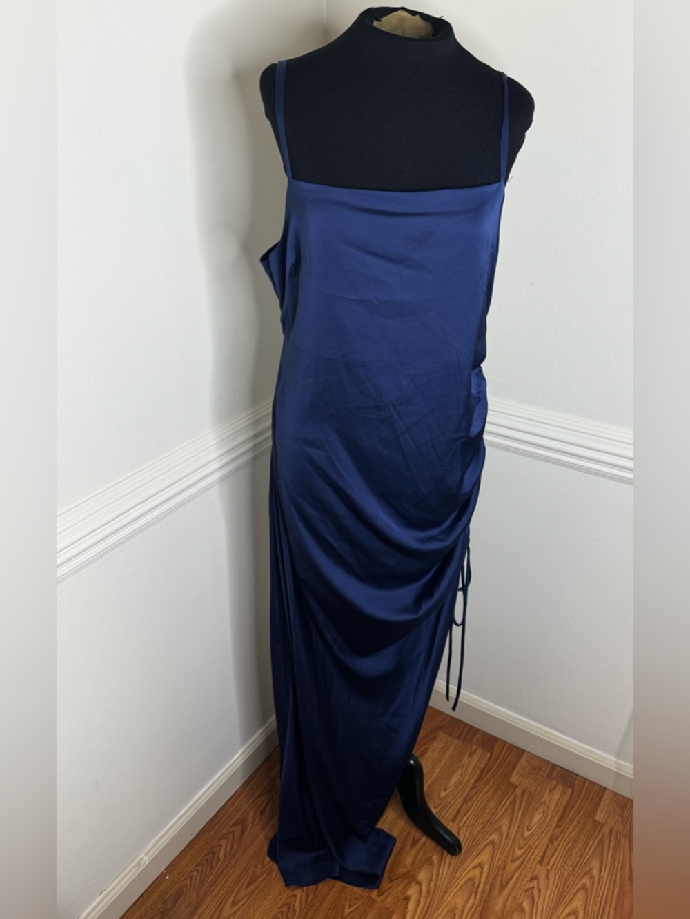 Emory Park Deep Navy Satin Slip Dress